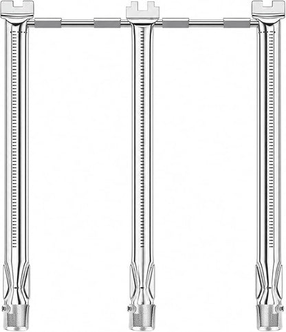 Uniflasy 69787 Grill Burner Tubes for Weber Spirit and GS4 Spirit II 300 Series, Spirit E310 E320 S310 S320 E330 S330 304 Stainless Steel Gas Grills, 18 Inch Grill Burner for Weber Spirit Grill Parts