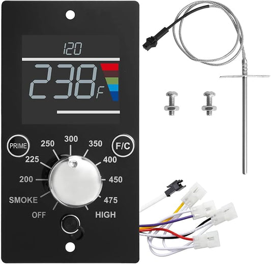 Digital Control Board Kit for Pit Boss Table Top Pellet Grill, Digital Thermostat Controller with LED Read-Out for Pitboss Mahogany 150PPS Tabletop Wood Pellet Grill