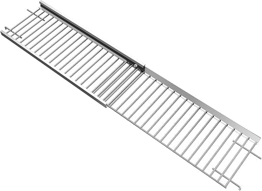 20.6''-32.08'' Adjustable Universal Stainless Steel Grill Warming Rack - Fits Nexgrill (720-0830H/X, 720-0888B/N, 720-0958B), Dynaglo, Cuisinart, Monument 4/5 Burner Gas Grills