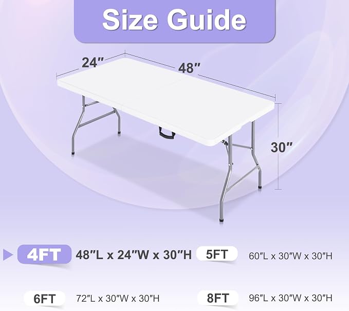 ABCCANOPY 4FT Spandex Table Cover, Stretch Fitted Tablecloth, Black | Rectangular Tight, Fitted, Washable and Wrinkle Resistant Table Protector for Wedding, Banquet,Birthday, Party, Event