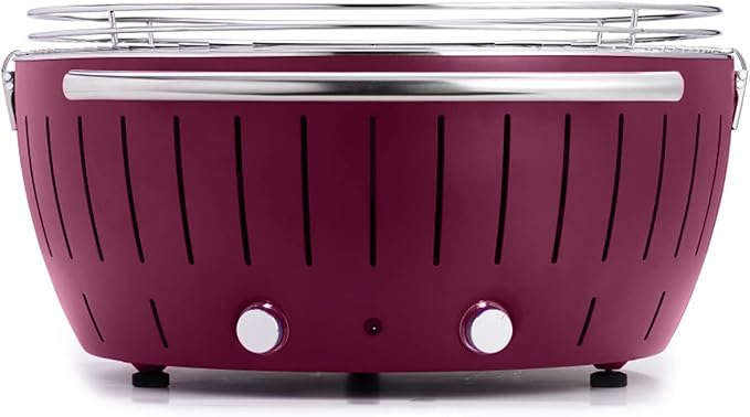 LotusGrill Barbecue Smokeless Grill Bundle with Grill Stand for Safe, Fun and Fast Grilling