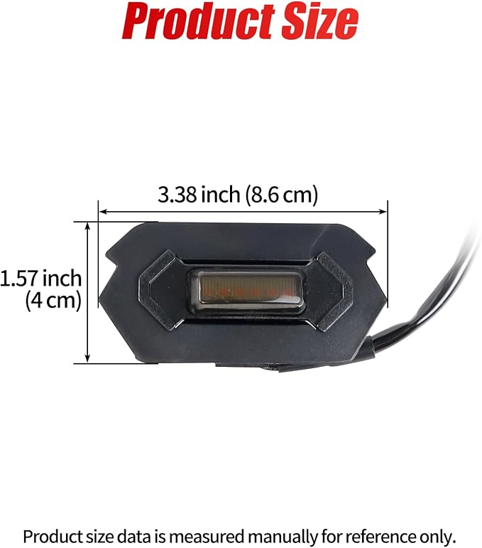 Upgraded 4 PCS Led Grill Lights Compatible with Ford Ranger T9 2022-2025 | Fuse and Instruction Included-Smoked Black