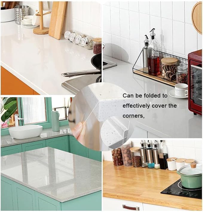 Clear Contact Paper Roll 17.7'' x 314.9'' Clear Glossy Self-Adhesive Film Cover Removable Protective Film Transparent Liners Drawers Shelves Kitchen Cabinets Desks Fridge Roll