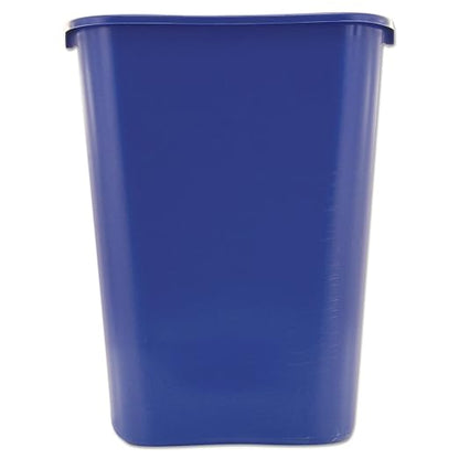Rubbermaid Commercial Products Deskside Recycling Can, 10.25-Gallon/41-Quart, Blue Recycling Symbol, Plastic, for Bedroom/Bathroom/Office/Under Desk/Sink, Pack of 12
