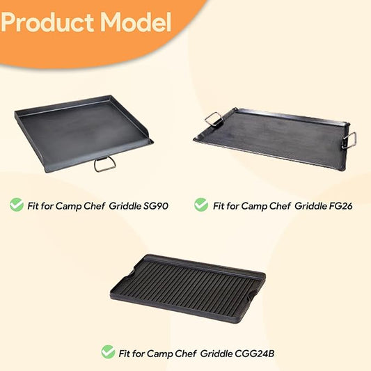 BQMAX Griddle Carry Bag for Camp Chef Griddle SG90 FG26 CGG24B, Heavy Duty 600D Polyester Zipper Griddle Bag, 16" x 24" Extra Large Griddle Bag for Camping Chef Accessories