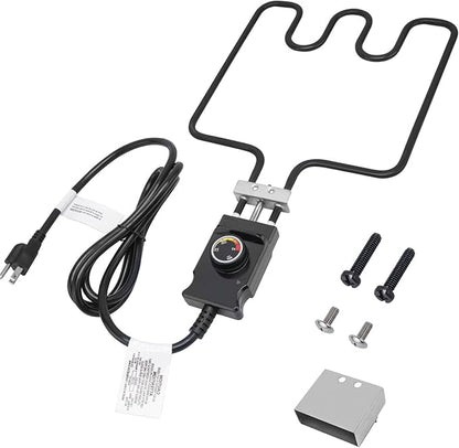 1500 Watt Heating Element Compatible with Masterbuilt Electric Smoker and Grill, Heating Element with Adjustable Thermostat Cord Controller for Masterbuilt Smokers & Turkey Fryers