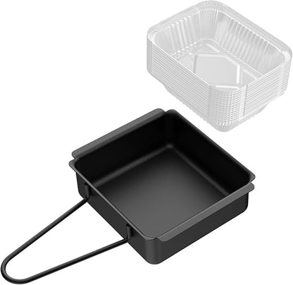 Nexgrill Grill Drip Pan & Grease Catcher Cup Set with 15 Aluminum Foil Liners - Nexgrill Replacement Parts, Nexgrill Grease Tray