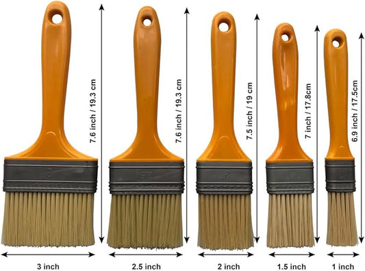 5 Pieces Pastry Brushes for Baking Basting Brush, Culinary Oil Brush for Barbecue Butter Grill BBQ Sauce Baster Marinade Kitchen Food Cooking Brushes