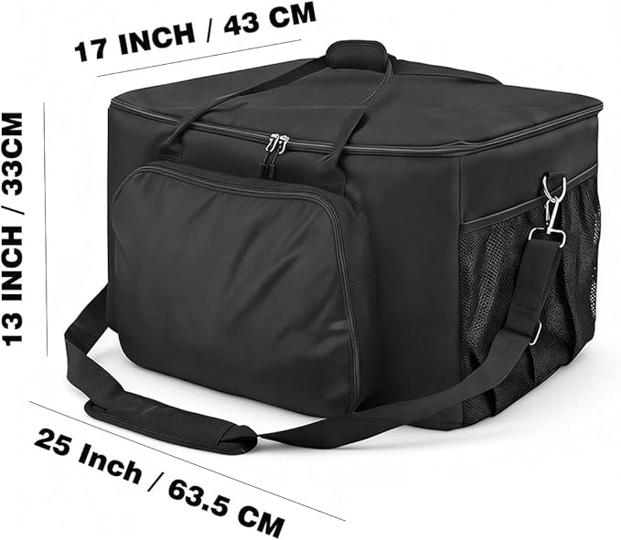 Grill Carry Bag for Ninja Woodfire Series OG701, OG751, OG700,Grill Cover Bag with Multi Storage Pockets for Outdoor Grill Tools & Accessories, Only Bag