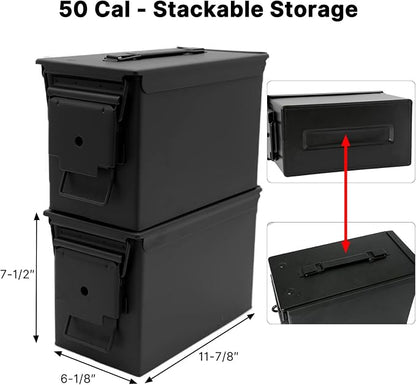 Aolamegs 50 Cal Ammo Can – Locking Hardware Kit and Stainless Steel Padlock，Ammo Box Military & Army M2A1