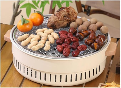 Portable Charcoal Grill for Camping BBQ Grills – Outdoor Barbecue Grill, Compact Camping Grill for Home and Outdoor Use, Lightweight Charcoal Grill BBQ,31.5 * 11Cm-D