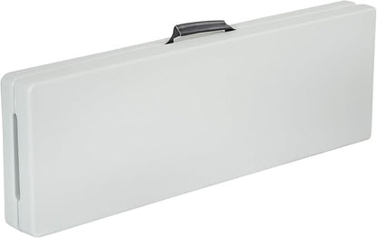 Office Star Resin Furniture for Indoor or Outdoor Use, Single, Fold in Half 6 Foot Bench