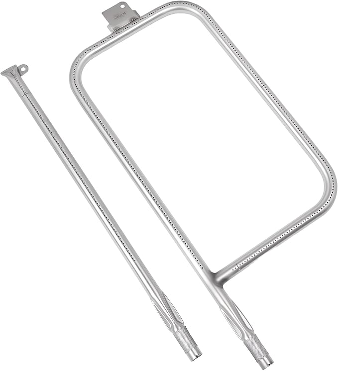 VEVOR Grill Burner Tube for Weber Q3200, Q300 (2013 & earlier), Q320, Q3000 (2014 & newer), 23.75 inch 304 Stainless Steel Tube Burner for Weber 404341, 57060001, 586002, Replacement Part 60036, 80385