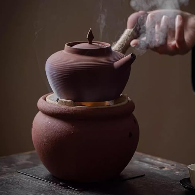 Clay Charcoal Stove Chaozhou Clay Charcoal Stove Tea Barbecue Grill 1-4 People