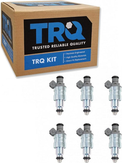 TRQ Fuel Injector Set | For 1996-1998 Jeep Cherokee Grand Cherokee 1997-1998 Wrangler