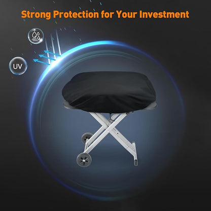 ZBXFCSH Heavy Duty Grill Cover Compatible with Coleman Roadtrip LX/LXX/LXE/285 and Compatible with Smoke Hollow 205 Grills, All Weather