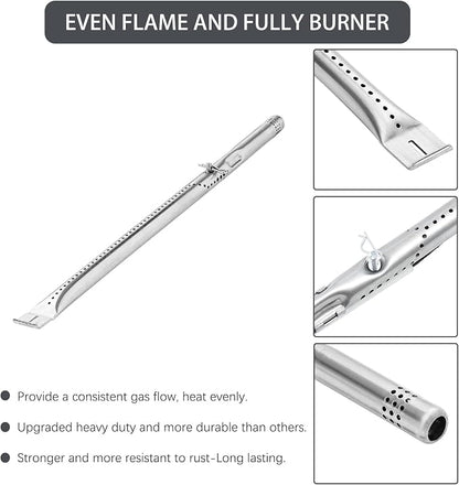 Charbrofire 463347518 463347519 Grill Replacement Parts for Charbroil Grill Grates Heat Plates 5 Burner 4633730139 463373319 463335517 463342119 G470-5200-W1 G470-0004-W1A G321-4C00-W1