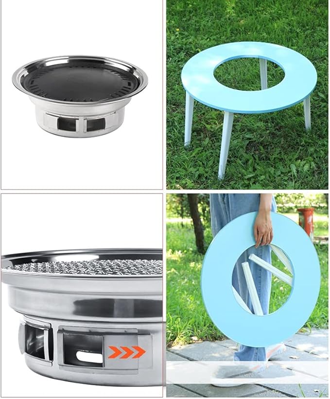 YYDS Charcoal Grill Detachable Multifunctional Charcoal Grill is Suitable for Small Barbecue in The Backyard of The Home (Size: 34.5 * 12cm) BBQ Grill (Color : A)