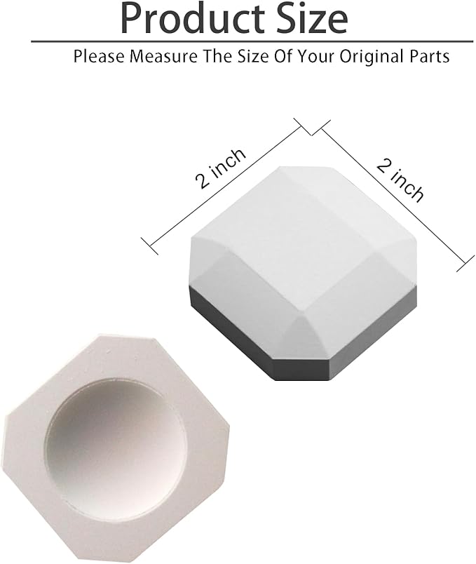 Ceramic Briquettes Replacement for L27 L30 L36 L42 L54 CS30 LBQ36 and Other Gas Grill Models, Grill Briquettes Replacement for Lava Rocks, 2" x 2" x 0.8" Each, 100-Piece