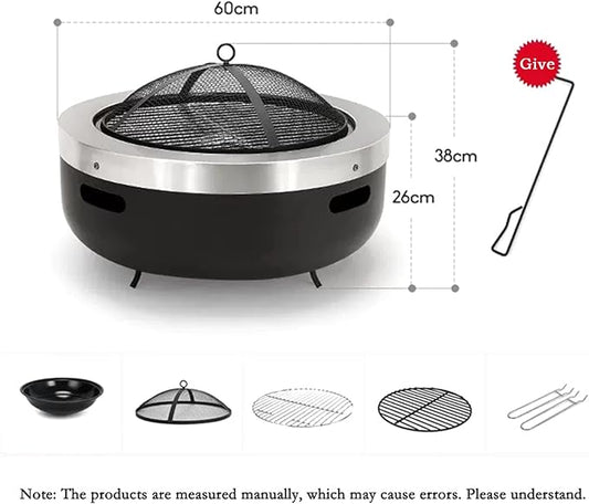 Grill Outdoor Camping Household Barbecue Table Charcoal Stove Courtyard Fire Basin Villa Rack Fireplace Tea BBQ Grill