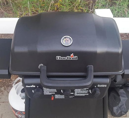 DcYourHome Charcoal Grill Thermometer, 2-3/8" Grill Lid Thermometer Replacement, Stainless Steel BBQ Pit Thermometer, Wood Charcoal Temp Gauge Grill Thermometer 50-800F Smoker Thermometer