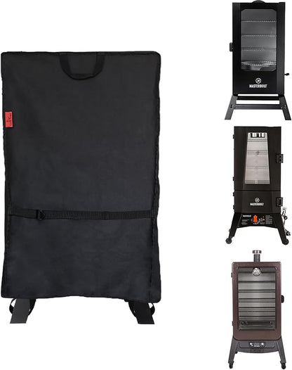 Outdoor Electric Smoker Cover for Masterbuilt 40",Pit BOSS 77700/77550 PBV3P1,Dyna-Glo 36" & 43",Broil King 923617 SmokeWaterproof Vertical BBQ Smoker Cover (25" W x 30" D x 47" H)