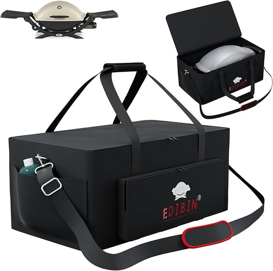 Grill Carry Bag for Weber Q2200 Liquid Propane Grill,Compatible with Weber Q2200 Liquid Propane Griddle,600D Heavy Duty Weather Resistant Griddle Cover