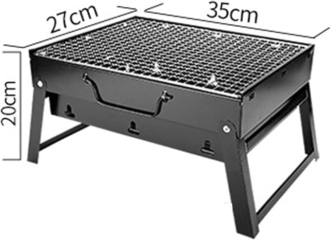 Portable Charcoal Grill Folding Barbecue Grill for Camping BBQ Outdoor Picnic Party Cooking Rack Tools Mini BBQ Grill Charcoal Grills,A-1