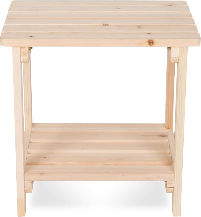 Shine Company Providence Rectangular Side Table – Natural