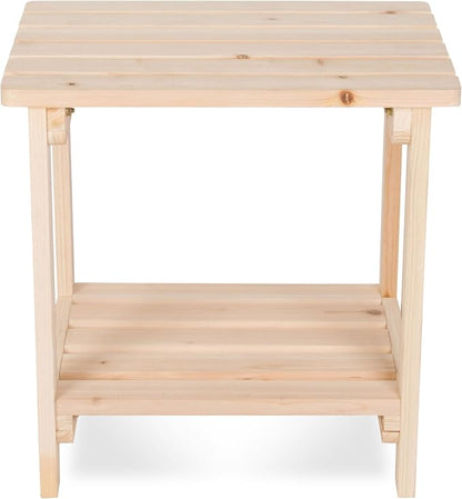 Shine Company Providence Rectangular Side Table – Natural