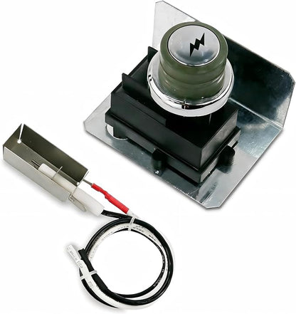 Uniflasy 67726 Grill Igniter Kit for Weber Genesis 300 2007 Side Control | Fits E/S-310 E/S-320 EP-310 EP-320 CEP-310/320; metal spark box, AAA module, 2 wires, electrode & ceramic spark part