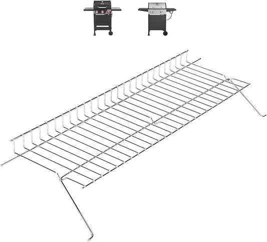 Utheer Stainless Steel Warming Rack Replacement for Dyna-Glo Gas Grills, Fits DGH353CRP & DGF350CSP, Upper BBQ Warming Grate, Extra Cooking Space (23.2" x 7.2")