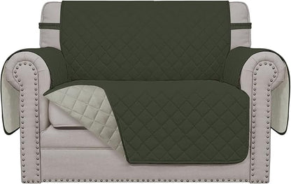 Easy-Going Reversible Couch Cover, Oversized Chair, Army Green/Beige | Machine Washable Slipcover For Dogs, Water Resistant Furniture Mat For Living Room, Non-Slip Sofa Cover, Pet Friendly