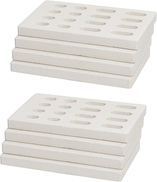 8-Pack Ceramic Flame Tamer for Grand Turbo Grills, Ceramic Briquettes Replacement Parts for Grand Turbo Grand Hall, Barbeques Galore Grand Turbo, Members Mark, Ceramic BBQ Bricks