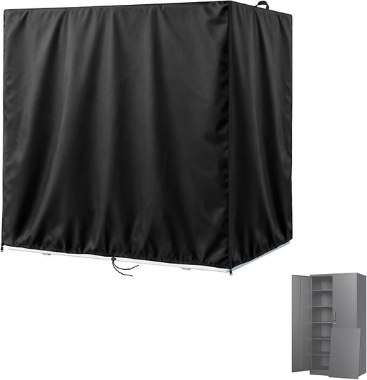 Kasla Outdoor Storage Cabinet Cover, 36"L×18"W×72"H | Heavy-Duty and Waterproof, Fits Storage Shelf, Storage Shed, Deck Box for Kitchen Patio Garden Organization and Storage