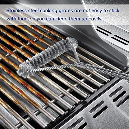 Utheer 7639 304 Stainless Steel Grill Grates for Weber Spirit I & II 300 Series, Spirit 700, 17.5" Cooking Grates for Genesis Silver B/C, Gold B/C, Platinum B/C, 1000-3500