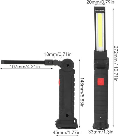 Foldable COB Work Light Rechargeable LED Multi Functional Grill Light for Maintenance 2Pcs