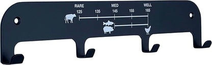 Grill Utensil Rack Tool Holder Organizer Storage Accessories, Fence, Wall, Barbecue, BBQ, Smoker, Griddle, Mount, Screw On