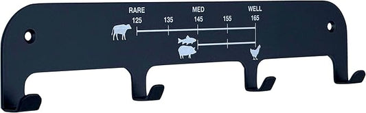 Grill Utensil Rack Tool Holder Organizer Storage Accessories, Fence, Wall, Barbecue, BBQ, Smoker, Griddle, Mount, Screw On