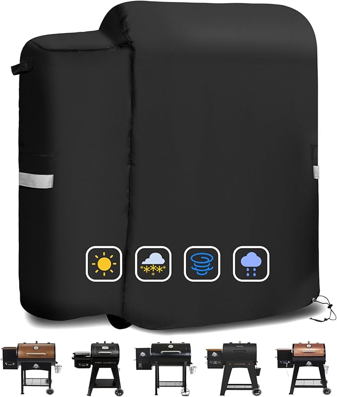 73700 Grill Cover for Pit Boss 700FB, Lexington 500, Lexington 540, Classic 700 Wood Pellet Grills, Heavy Duty 600D Waterproof Fabric BBQ Cover for Pit Boss 400FB,Pro 600 and Z Grill 550B, with Handle