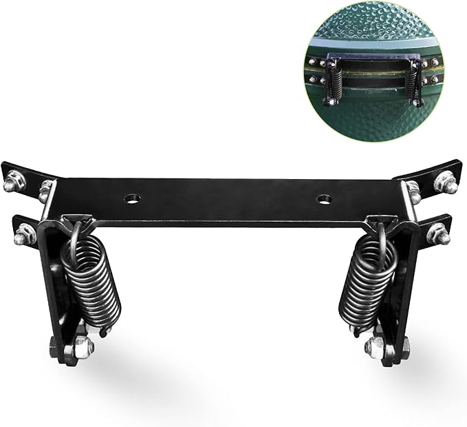 Hinge Assembly Kit fit Large Green Egg,Big Green Color Egg Accessories,Powder Coated Steel Hinge Set for Large Big Grill Green Egg