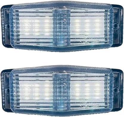 1PC/2PCS 24V LED Marker Light Front Grill Double Burner/Pole Indicator Lamp(2x White)