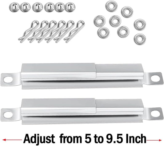 Hisencn 4 Pack 304 Stainless Steel Carryover Tubes - Universal Gas Grill Crossover Tube Replacement for Charbroil, Nexgrill 5-Burner & Most 4-5 Burner Grills