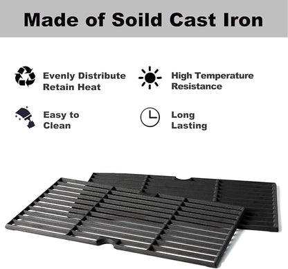 DGF510SBP Grill Grates Replacement Parts for Dyna Glo DGF510SSP DGF510SSP-D BHG Gas Grill Parts BH15-101-099-02 GBC1462W BH13-101-099-01 BY15-101-001-02 Backyard Grill Cooking Grates Cast Iron Grids