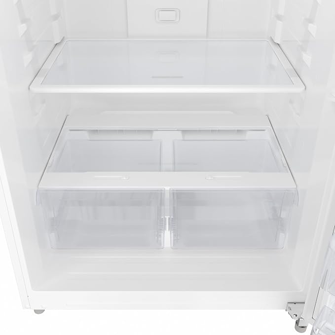 KoolMore 30 Inch 18 Cu Ft Top Freezer Refrigerator, White, Freestanding Full Size Fridge Freezer for Home Kitchen or Garage