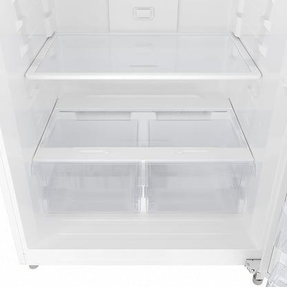 KoolMore 30 Inch 18 Cu Ft Top Freezer Refrigerator, White, Freestanding Full Size Fridge Freezer for Home Kitchen or Garage