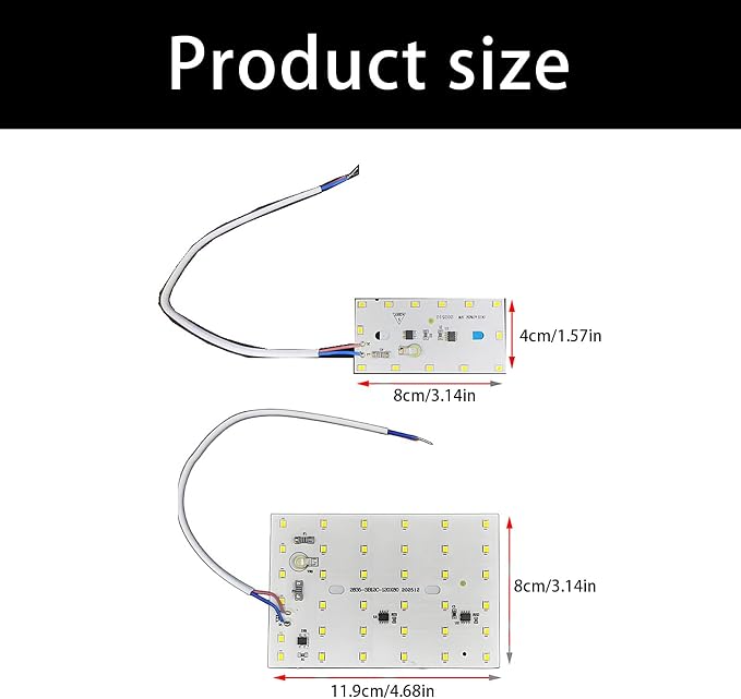 9W 20W LED Light Module High Brightness 6500K Board Module for Overhead Hood Extent Hood LED Light Panel