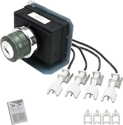 Uniflasy 1836-13 7629 Grill Igniter Kit for Weber Genesis 330 Gas Grills with Front Control (2011 - Newer), Igniter Kit for Genesis E330, S330, EP330, CEP330, Replacement for Weber Parts 65946