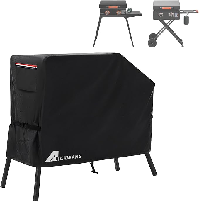 Grill Cover for Blackstone 22 inch Griddle with Hood and Stand,Outdoor Heavy Duty 600D Flat Top Grill Cover,Waterproof UV & Fade Resistant Grill Cover