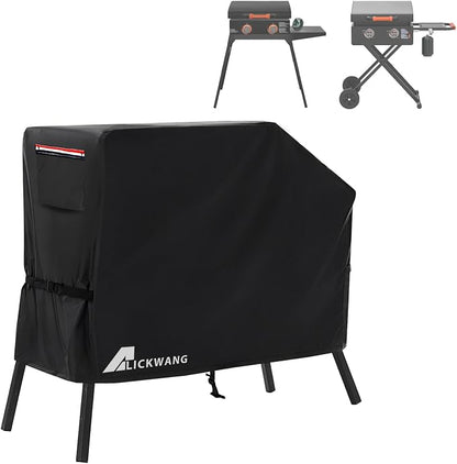 Grill Cover for Blackstone 22 inch Griddle with Hood and Stand,Outdoor Heavy Duty 600D Flat Top Grill Cover,Waterproof UV & Fade Resistant Grill Cover